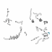 OEM Honda Clarity Tube, Overflow Diagram - 1J107-5WJ-A00