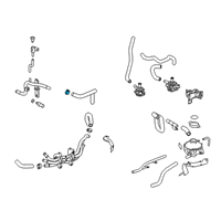 OEM Honda CR-V Clip, Water Hose (24MM) Diagram - 91405-TK8-A01