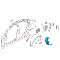 OEM 2017 Chevrolet SS Latch Assembly Diagram - 92252476