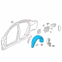 OEM 2014 Chevrolet SS Wheelhouse Liner Diagram - 92262997