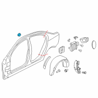 OEM Chevrolet SS Filler Pocket Diagram - 92257137