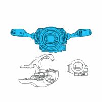 OEM 2019 BMW X7 SWITCH UNIT STEERING COLUMN Diagram - 61-31-5-A1D-205