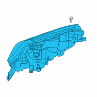 OEM 2019 Nissan Maxima Headlamp Assembly-Passenger Side Diagram - 26010-9DJ0B