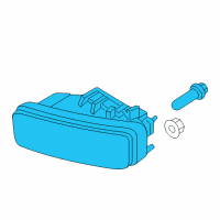 OEM Chevrolet Aveo5 Lamp Asm, Front Fog Diagram - 96540260