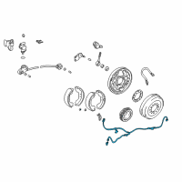 OEM Toyota Tundra Rear Speed Sensor Diagram - 89546-35020