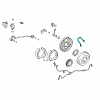 OEM 2002 Toyota Tacoma Brake Hose Diagram - 90947-02B37