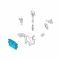 OEM Nissan Cube Engine Control Module-Blank Diagram - 23703-1FK4A