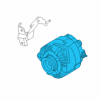 OEM 2008 Nissan Altima Alternator Assembly Diagram - 23100-JA02C