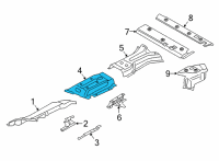 OEM BMW Tunnel Heat Insulator Diagram - 51-48-7-424-924
