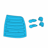OEM 2007 Mercury Mariner Tail Lamp Assembly Diagram - 5E6Z-13405-AA