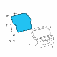 OEM 2008 Toyota Matrix Weatherstrip Diagram - 67881-02061