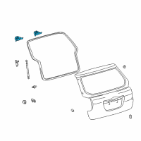 OEM 2004 Toyota Matrix Hinge Diagram - 68820-02010