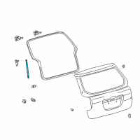 OEM Toyota Matrix Lift Cylinder Diagram - 68960-02041