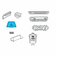 OEM Toyota GR Supra Hazard Switch Diagram - 84332-WAA01