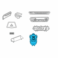 OEM 2020 Toyota GR Supra Power Switch Diagram - 89611-WAA01