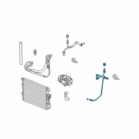 OEM 2009 Chevrolet Equinox AC Tube Diagram - 15928693