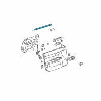 OEM 2005 Buick LaCrosse Sealing Strip Asm-Front Side Door Window Inner Diagram - 15281046