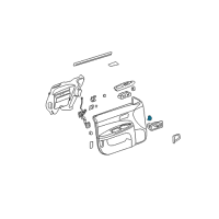 OEM 2006 Buick LaCrosse Switch Asm-Door Lock *Neutral Diagram - 10343472