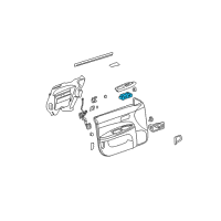 OEM 2005 Buick LaCrosse Window Switch Diagram - 15852204