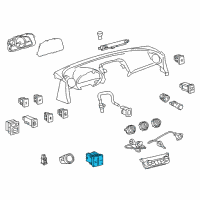 OEM Toyota RAV4 Combo Switch Diagram - 84970-42090