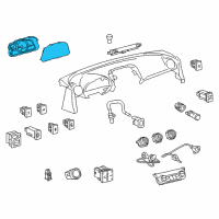 OEM 2017 Toyota RAV4 Cluster Assembly Diagram - 83800-42M80