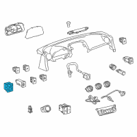 OEM 2017 Toyota RAV4 Mirror Switch Diagram - 84870-74010