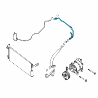 OEM 2017 Nissan NV3500 Pipe-Front Cooler, Low Diagram - 92450-1PB0B