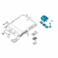 OEM 2010 Nissan Frontier Lamp Assembly Map Diagram - 26430-ZS12C