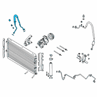 OEM 2020 Ford Mustang AC Hose Diagram - FR3Z-19D742-F