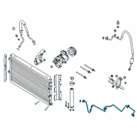 OEM 2022 Ford Mustang Evaporator Tube Diagram - JR3Z-19835-K