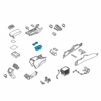 OEM 2019 Hyundai Sonata Cup Holder Diagram - 84670C2AA0VTR