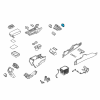 OEM 2016 Hyundai Sonata Cigar Lighter Socket Assembly Diagram - 95120-C1500