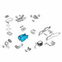 OEM Hyundai Sonata Console Assembly-Floor Rear Diagram - 84620-C1000-PPB