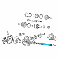 OEM 2015 Cadillac CTS Shaft Diagram - 22772313