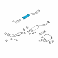 OEM 2013 Nissan Cube INSULATOR Heat Front Diagram - 74758-1FA0A