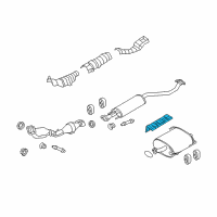 OEM 2009 Nissan Cube INSULATOR-Heat Trunk Floor Diagram - 74772-1FC0A
