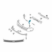 OEM 2008 Lincoln MKX Bumper Filler Diagram - 7T4Z-78280A03-AA