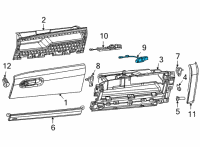 OEM 2022 Jeep Wagoneer GLOVE BOX Diagram - 68415354AB