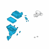 OEM 2008 Ford Explorer Air Cleaner Assembly Diagram - 7L2Z-9600-C