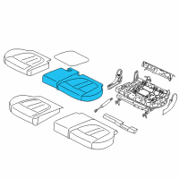 OEM 2016 BMW X5 Foam Part, Seat, Rear Left Diagram - 52-20-7-319-639