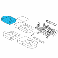 OEM 2017 BMW X5 Foam Part, Seat, Rear Right Diagram - 52-20-7-319-640