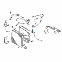 OEM 2000 BMW X5 Radiator Thermostat Diagram - 17-10-7-559-966