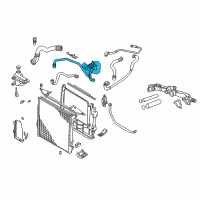 OEM 2006 BMW X5 Radiator Coolant Hose Diagram - 17-12-7-526-856