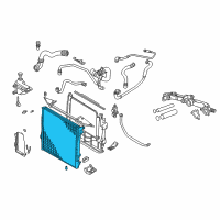 OEM 2001 BMW X5 Engine Cooling Radiator Diagram - 17-10-7-544-668