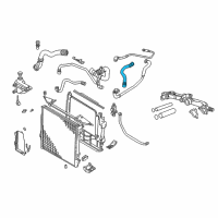 OEM 2005 BMW X5 Expansion Tank Hose Diagram - 17-12-7-509-966