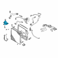 OEM 2004 BMW X5 Cooling Water Expansion Tank Diagram - 17-13-7-501-959