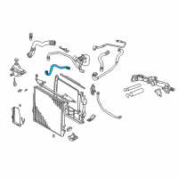 OEM 2002 BMW X5 Cooling System Water Hose Pipe Diagram - 11-53-7-500-752