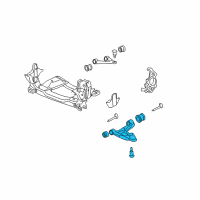 OEM Saturn Sky Front Lower Control Arm Assembly Diagram - 15224868