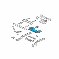 OEM 2002 Cadillac Seville Panel Kit, Rear Compartment Floor Diagram - 12374401