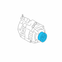 OEM 2016 Honda Pilot Pulley, Decoupler Diagram - 31141-5J2-A51